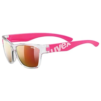 Imagen de uvex sportstyle 508, gafas de sol infantiles, espejo, incl. cinta, clear pink/red, one size