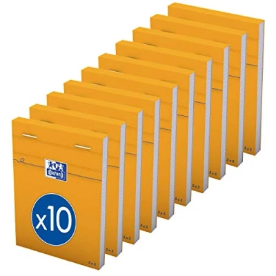 Imagen de Hamelin Lot de 10 Bloc Formato IDEA 8,5 x 12 cm 80 g 5x5 réglure