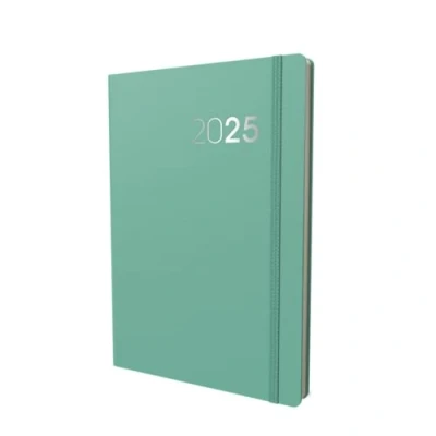 Imagen de Collins Legacy Agenda semanal 2025, tamaño A5, vista semanal, color menta (CL53.61 25), planificador profesional con cubierta suave al tacto