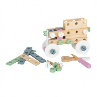Imagen de Small Foot 11875 Juego de construcción Nordic, Madera, Construc. Creativa con Herramientas y Acc, a Partir 3 años