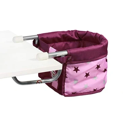 Imagen de Bayer Chic 2000 735 78 Asiento de Mesa para muñecas, diseño Estrellas, Color Morado
