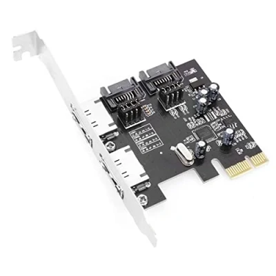Imagen de CY PCI e para 4 puertos SATA 3.0 esata PCIe SATA3 6 Gbps adaptador de tarjeta expansión