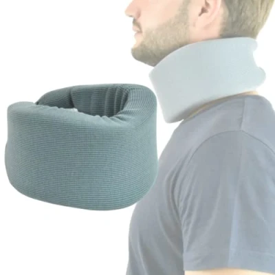 Imagen de OrtoPrime Collarín Cervical Blando Ortopédico Ajustable Soporte para Cuello Ergonómico Collarines Cervicales el Alivio del Dolor y la presión en columna Vertebral (L)