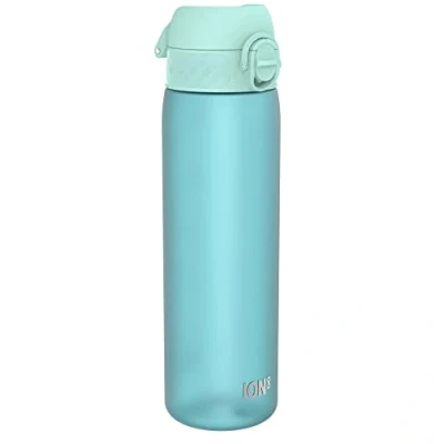 Imagen de Ion8 Botella Agua, 500ml, a Prueba de Fugas, Fácil Abrir, Cerradura Segura, Apta para Lavavajillas, Sin BPA, Asa Transporte, Limpiar, Neutro en Carbono, Azul Sónico