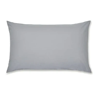 Imagen de Catherine Lansfield Funda de Almohada (percal, no Necesita Planchado, Color Gris
