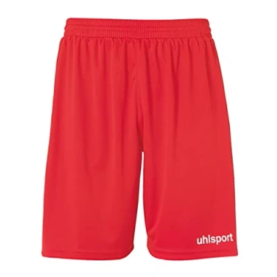 Imagen de Uhlsport Performance Shorts Pantalones Cortos Deportivos, para Hombres, Deporte, Fútbol, Fitness, Senderismo, Ciclismo, Running, 100% Poliéster Reciclado, Tamaño 152, Rojo/Blanco