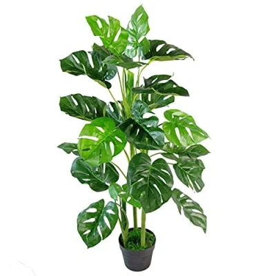Imagen de Leaf Planta Artificial Realista de Queso Monstera, 100 cm