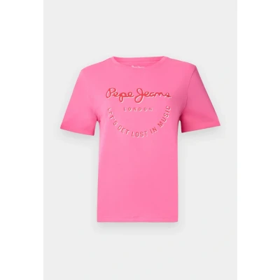 Imagen de Pepe Jeans Rumer Camiseta estampada, Mujer, Talla: XS, Fuchsia