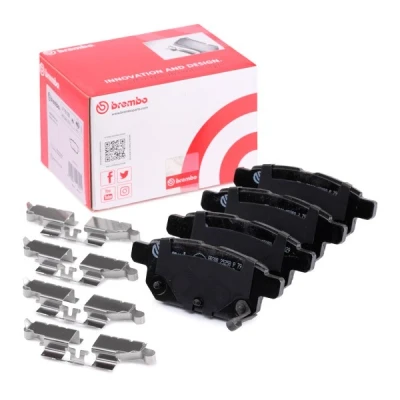 Imagen de BREMBO P 79 029 Juego de pastillas freno con avisador acústico desgaste Chapa antichirridos accesorios SUZUKI: SWIFT 4, Vitara IV SUV