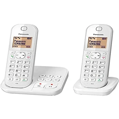 Imagen de Panasonic KX TGC422FRW Teléfono (Teléfono DECT, Terminal inalámbrico, Altavoz, 120 entradas, Identificador de llamadas, Blanco)