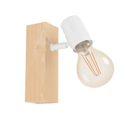 Imagen de Eglo TOWNSHEND 3 lámpara de pared, 10 W, Marrón, blanco