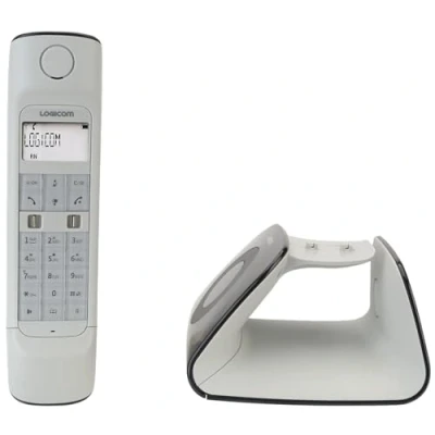 Imagen de Logicom Retro 2 DECT Teléfono inalámbrico con contestador, Color Negro