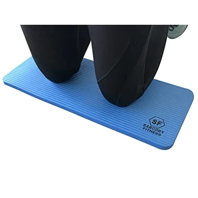 Imagen de Sargoby Fitness rodillera de yoga 15 mm grosor, pilates par rodillas, codos, antebrazos y muñecas, entrenamiento, pequeña esterilla