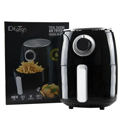 Imagen de Italian Design Freidora de Aire 2,4 L Cocina sin aceite 1000W y 200 con Regulación Temperatura Tiempo Fácil usar