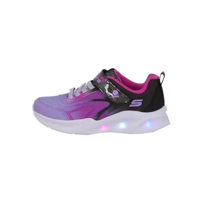 Imagen de Skechers Tenis Sola Glow para niña, Negro/Multi, 12.5 Little Kid