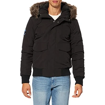Imagen de Superdry Everest Chaqueta de invierno, Hombre, Talla: XL, Jet black