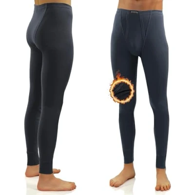 Imagen de Sesto Senso Calzoncillos Largos 100% Algodón Pantalón Invierno Térmico Hombre M Grafito