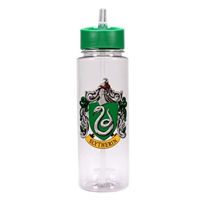 Imagen de Half Moon Bay Botella de agua con modelo Harry Potter, bandera Slytherin, 750 ml