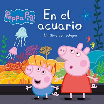 Imagen de Peppa Pig. libro de cartón con solapas En el acuario: Un