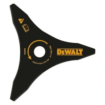 Imagen de DeWalt DT20653 QZ Cuchilla para Matorrales de 250 mm. Cortar y Eliminar Hierbas difíciles setos espinosos. desbrozadoras DCM571, DCM581, 0 V, Amarillo