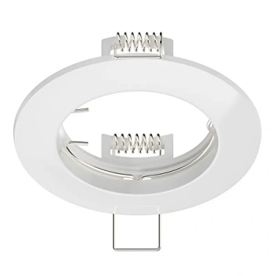 Imagen de ledscom.de marco de montaje empotrado en el techo CIRC, redondo, blanco brillante, foco techo, luz empotrada, luminaria, lámpara empotrado, focos, montaje, marco,