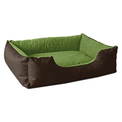 Imagen de BedDog® LUPI colchón para Perro S hasta XXXL, 24 Colores, Cama Perro, sofá Cesta marrón/Verde