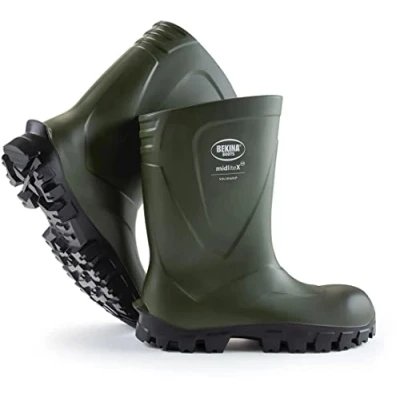 Imagen de Botas para Hombres Antideslizantes y Impermeables, sin Puntera de Acero, Forro Interior, hasta 20 Grados, pies Calientes Secos, Verde, EU 38
