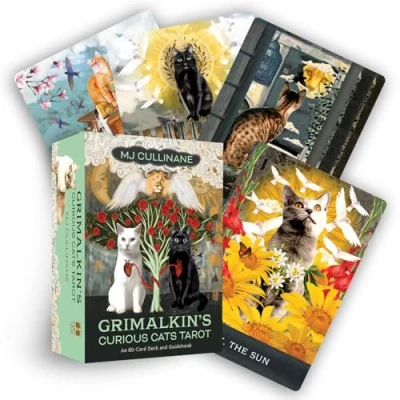 Imagen de Grimalkin&#039;s Curious Cats Tarot: An 80 Card Deck and Guidebook