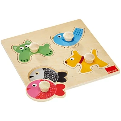 Imagen de Goula Puzzles animales domésticos, Encajable de madera a partir 1 año
