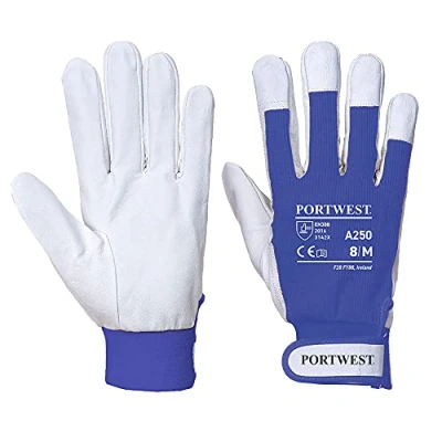 Imagen de Portwest Guante Tergsus, Tamaño: M, Color: Azul, A250BLUM