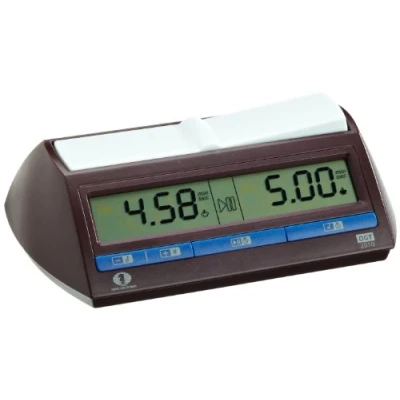 Imagen de DGT DGT2010 Reloj de ajedrez, digital, con logo FIDE, Multicolor