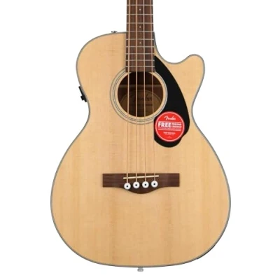 Imagen de Fender Bajo acústico CB 60SCE, diapasón de nogal, natural, Incluye cursos virtuales gratuitos en Play
