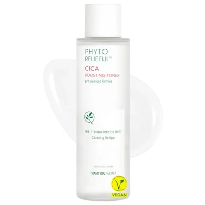 Imagen de THANKYOU FARMER Phyto Relieful CICA Boosting Toner, PHA+LHA Liquid Exfoliant for Face, Korean Toner Fragrance/Alcohol/Oil Free Hydrating pH Balancing, 200ml