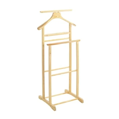 Imagen de HAKU Möbel aparcacoches natural, Madera maciza Dim.: AN 47 cm x AL 102 P 36 cm, Estilo: Tradicional