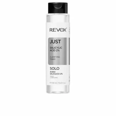 Imagen de REVOX B77 Just Salicylic Acid 2% Toner, 250 ml, Tónico Ácido Salicílico, Exfoliante Facial Piel Grasa, Combate Acné, Mejora Tono y Textura de la Piel, Purifica los Poros, Regula Producción Sebo