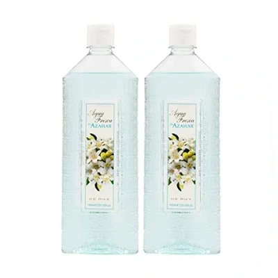Imagen de AGUA FRESCA de RUY Azahar, Perfume Unisex, Pack 2 x 750 ml, Colonia Hombre y Mujer, Eau Toilette Masculina Femenina, Aroma Cítrico Floral, Fragancia Suave Larga Duración