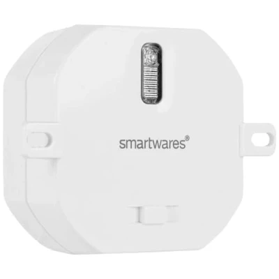Imagen de Smartwares Módulo empotrable Plug &amp; Connect con regulador de intensidad para iluminación inalámbrica hasta 200 W, sistema hogar SH4 90265 blanco