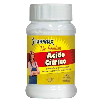 Imagen de Starwax The Fabulous Ácido Cítrico en Polvo 400 gramos Limpiador Multiusos, Desincrustante de Suciedad y Óxido. Quitamanchas. Limpia elimina la cal, el sarro