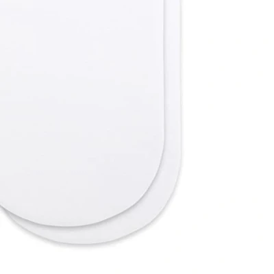 Imagen de Snüz Paquete de 2 sábanas Ajustadas para Cesta y Cochecito, BD028DL, Color Blanco