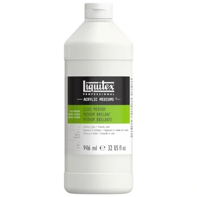 Imagen de LIQUITEX Médium Fluido Barniz Brillante Profesional, 946 ml (Paquete de 1),