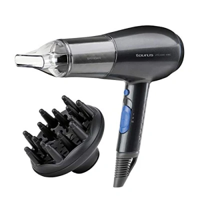 Imagen de Taurus Lyss 2300, Secador de Pelo Ionico, Japan Technology, Gama Easy&amp;Safe, 2200 W, 2 Velocidades, 3 Temperaturas, Aire Frío, Concentrador Y Difusor