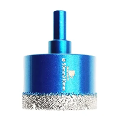 Imagen de Broca de Diamante 50mm BRSCHNITT Sierra Perforadora Vástago Triangular Porcelana Ceramica Azulejo Granito Mármol
