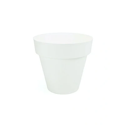 Imagen de Plastiken TES Maceta Redonda, diámetro de 26 cm, Color Blanco