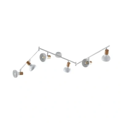 Imagen de foco &#039;Fridolin&#039; (Moderno) en Blanco hecho de Metal e.o. para Cocina (6 llamas, E14) Lindby empotrado, lámpara techo, pared