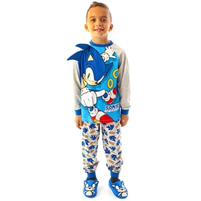 Imagen de SONIC THE HEDGEHOG Pijamas Boys Kids Carácter Disfraz Azul PJS 7 8 años