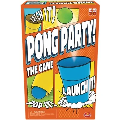 Imagen de Goliath Pong Party Divertido Juego A Partir de 8 años Partir, lanzar y atrapar Acepta el Reto en Familia o con Amigos Habilidad 2 Jugadores