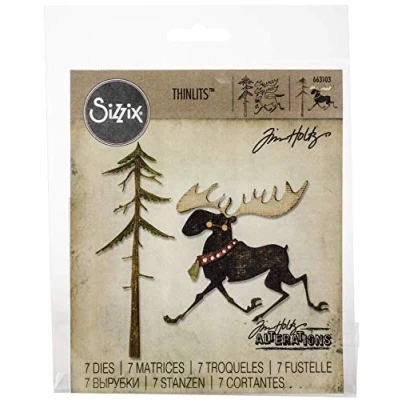Imagen de Sizzix Thinlits Troqueles 7PK Alce feliz