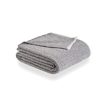 Imagen de Todocama Manta de algodón Extra Suave, Cuatro Estaciones, Colcha Multiusos sofá, Plaid para Cama, Foulard, cubrecama, cubresofá. ( Gris Oscuro)., PRCMAMSGROS, 120x180cm