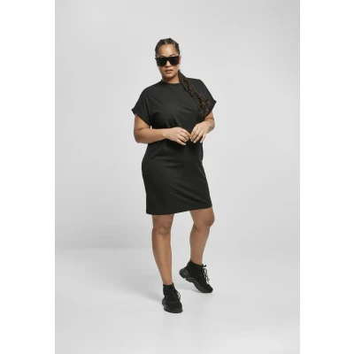 Imagen de Urban Classics Ladies Organic Cotton CUT ON Sleeve TEE Dress Vestido ligero, Mujer, Talla: XS, Black