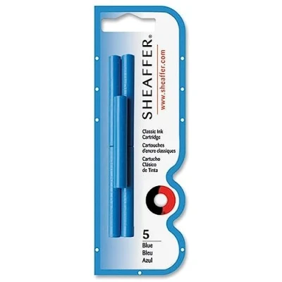 Imagen de Sheaffer Skrip Cartuchos de tinta para pluma estilográfica, azul 5 unidades